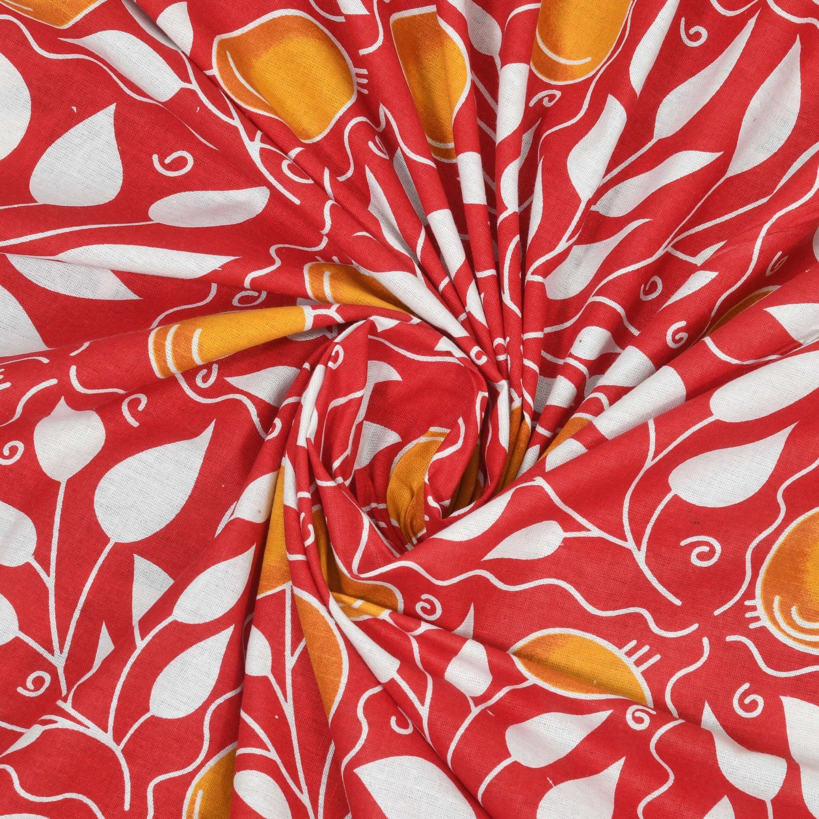 Rajasthani Traditionally Printed Cotton Doublebed Bedsheet With Pack of 2 Pillow Covers - Image 5